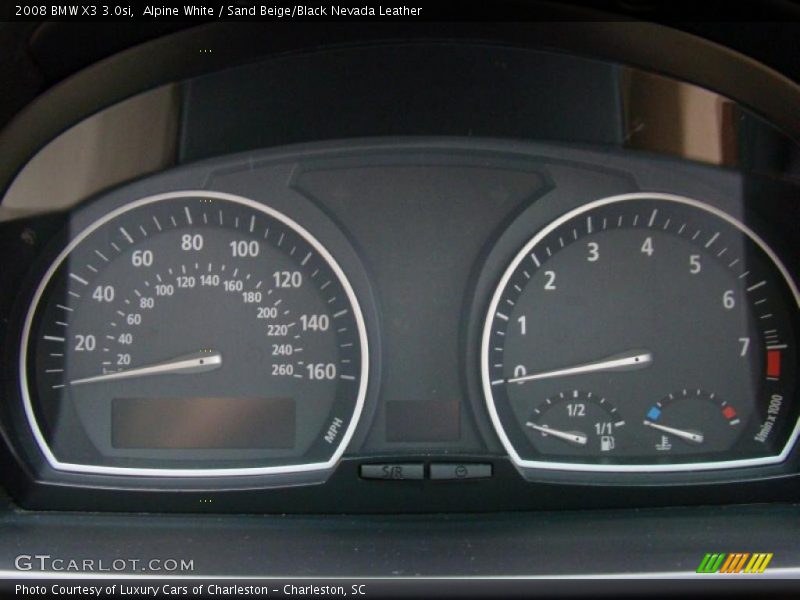 Alpine White / Sand Beige/Black Nevada Leather 2008 BMW X3 3.0si