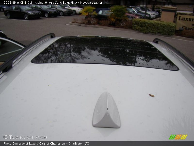 Alpine White / Sand Beige/Black Nevada Leather 2008 BMW X3 3.0si