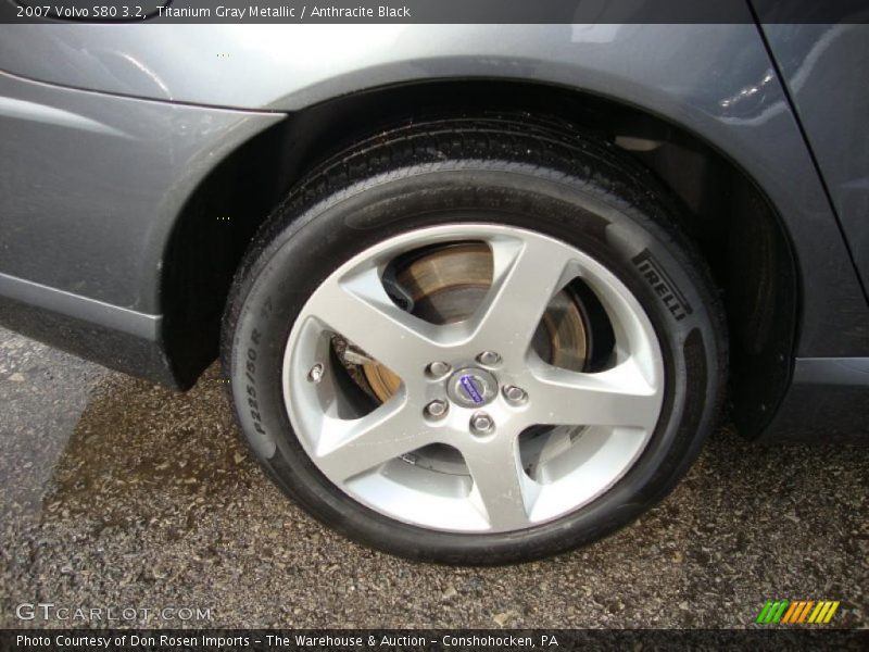 Titanium Gray Metallic / Anthracite Black 2007 Volvo S80 3.2