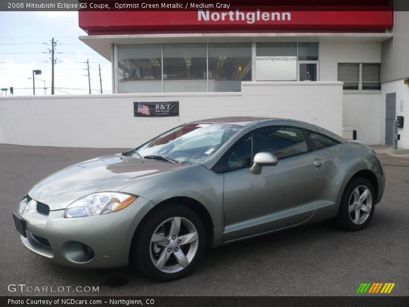 Optimist Green Metallic / Medium Gray 2008 Mitsubishi Eclipse GS Coupe