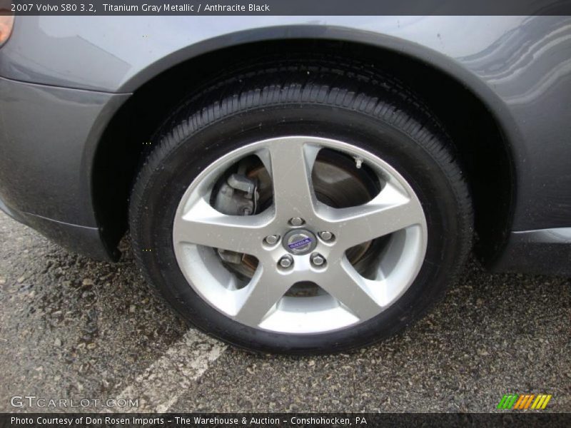 Titanium Gray Metallic / Anthracite Black 2007 Volvo S80 3.2