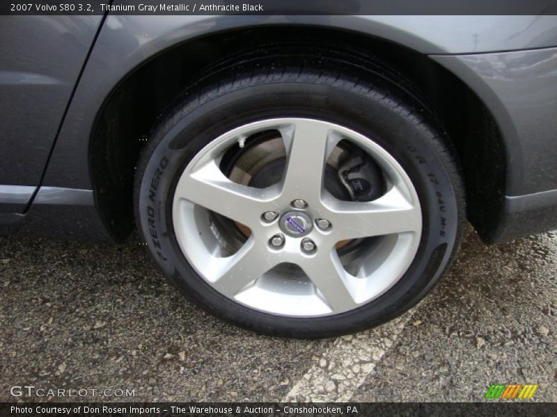 Titanium Gray Metallic / Anthracite Black 2007 Volvo S80 3.2
