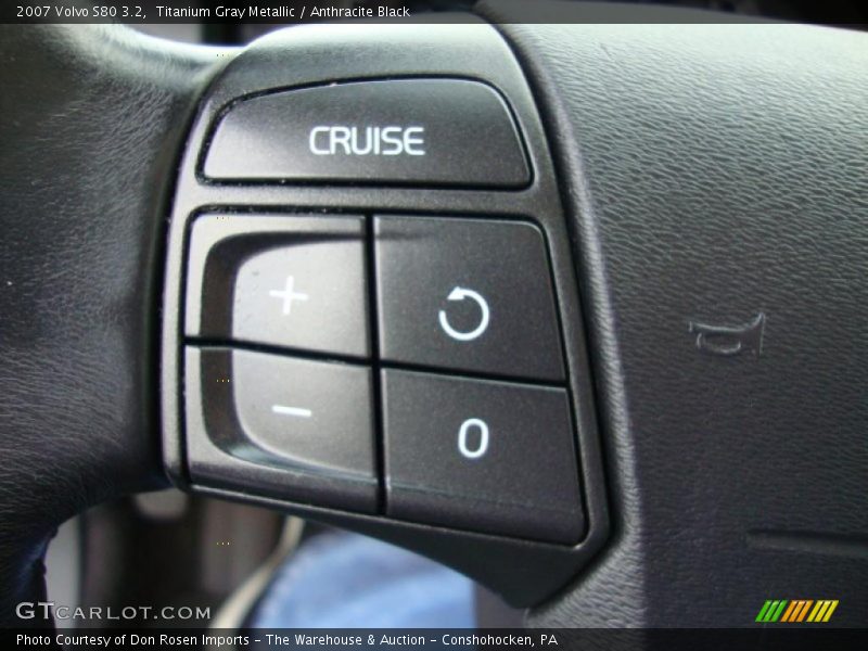 Titanium Gray Metallic / Anthracite Black 2007 Volvo S80 3.2