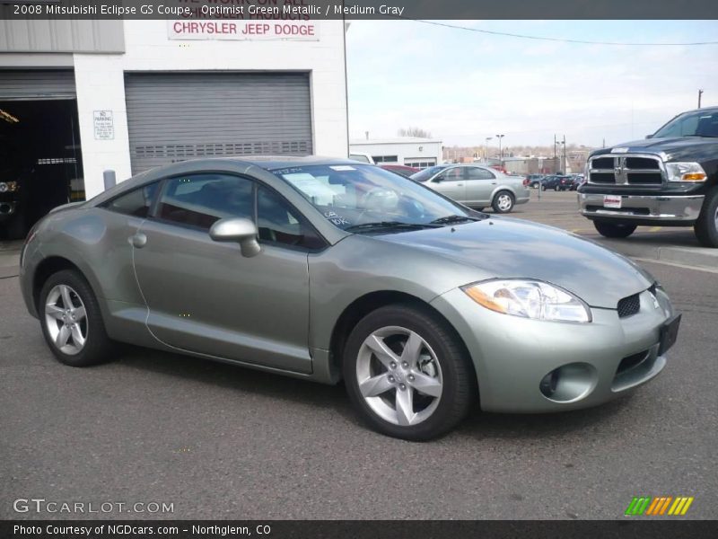 Optimist Green Metallic / Medium Gray 2008 Mitsubishi Eclipse GS Coupe