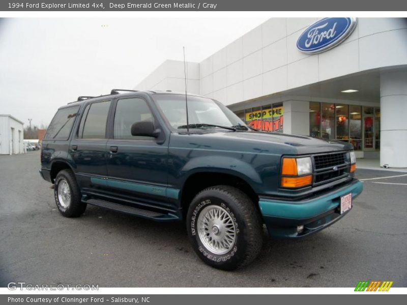 Deep Emerald Green Metallic / Gray 1994 Ford Explorer Limited 4x4