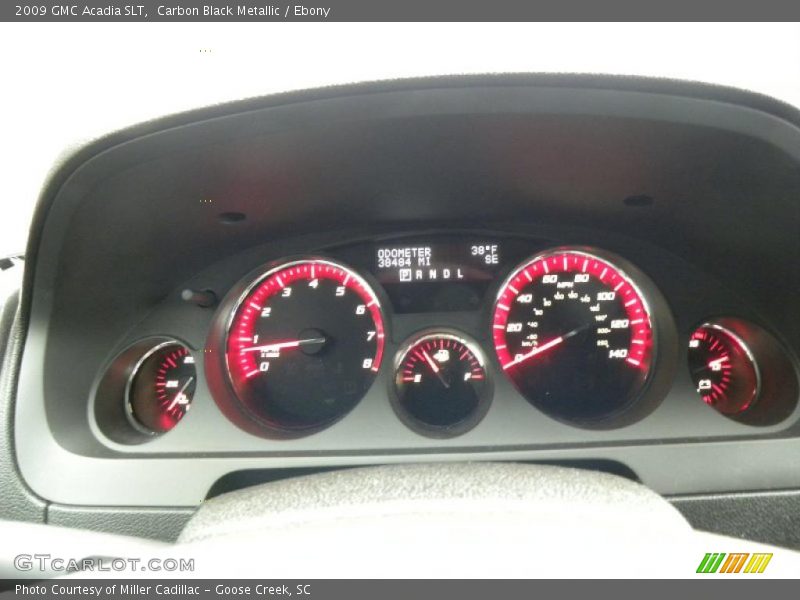 Carbon Black Metallic / Ebony 2009 GMC Acadia SLT
