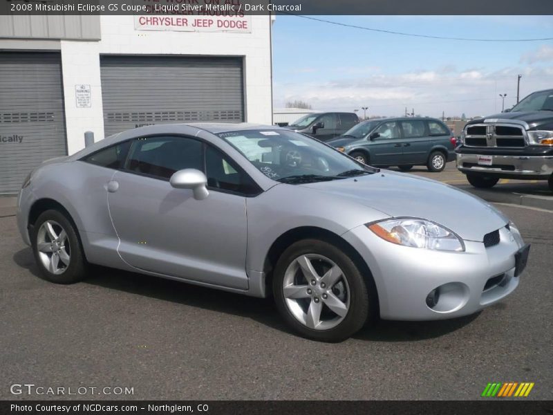 Liquid Silver Metallic / Dark Charcoal 2008 Mitsubishi Eclipse GS Coupe