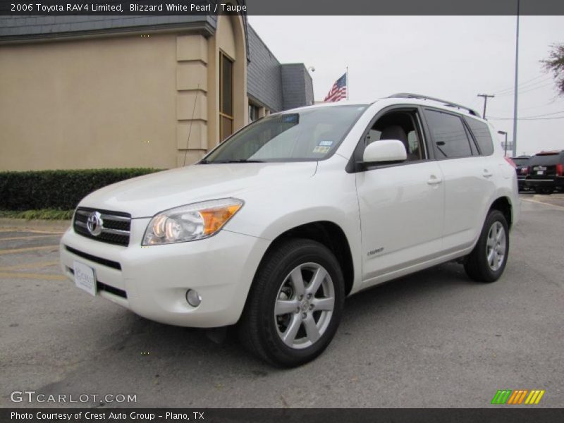 Blizzard White Pearl / Taupe 2006 Toyota RAV4 Limited