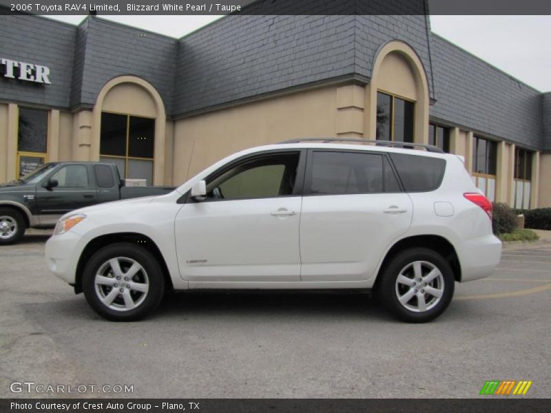 Blizzard White Pearl / Taupe 2006 Toyota RAV4 Limited