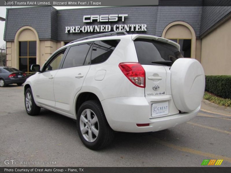 Blizzard White Pearl / Taupe 2006 Toyota RAV4 Limited