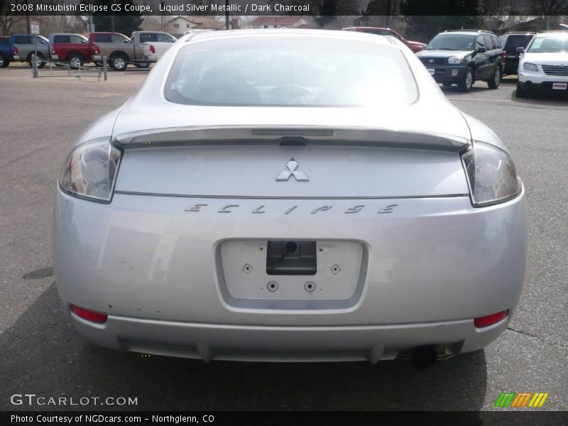 Liquid Silver Metallic / Dark Charcoal 2008 Mitsubishi Eclipse GS Coupe