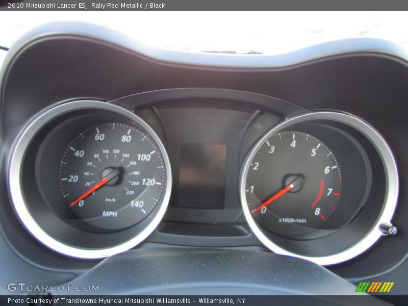 Rally Red Metallic / Black 2010 Mitsubishi Lancer ES