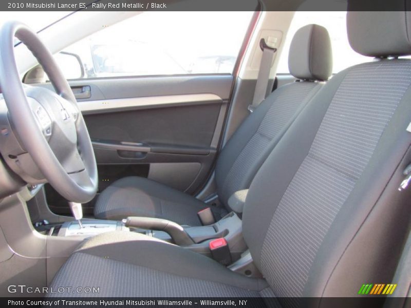 Rally Red Metallic / Black 2010 Mitsubishi Lancer ES