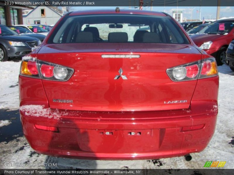 Rally Red Metallic / Black 2010 Mitsubishi Lancer ES