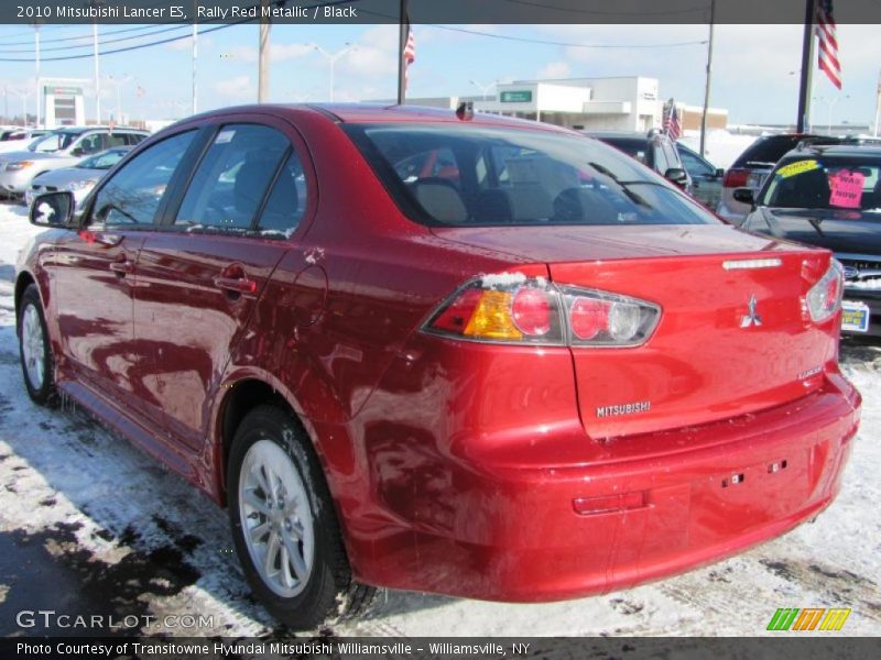 Rally Red Metallic / Black 2010 Mitsubishi Lancer ES