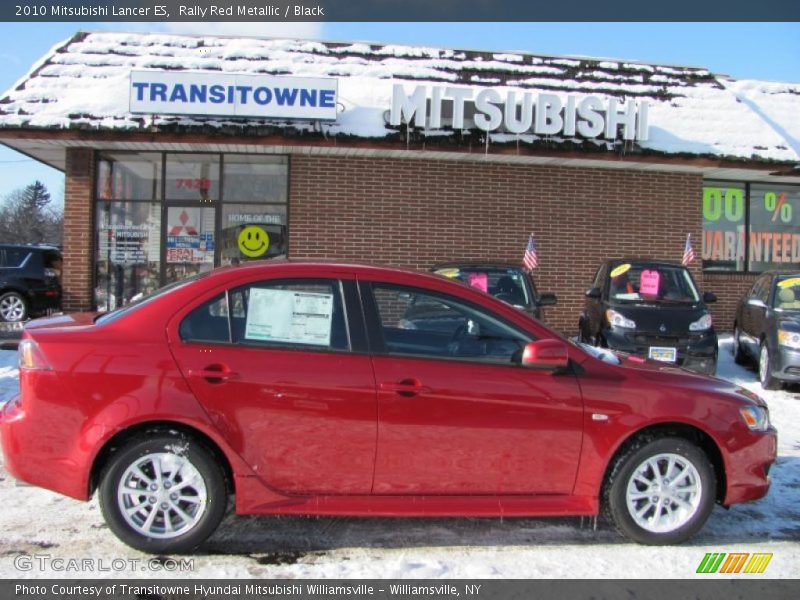 Rally Red Metallic / Black 2010 Mitsubishi Lancer ES