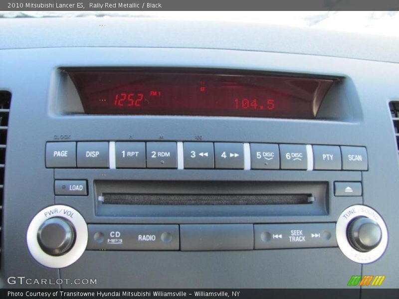Rally Red Metallic / Black 2010 Mitsubishi Lancer ES