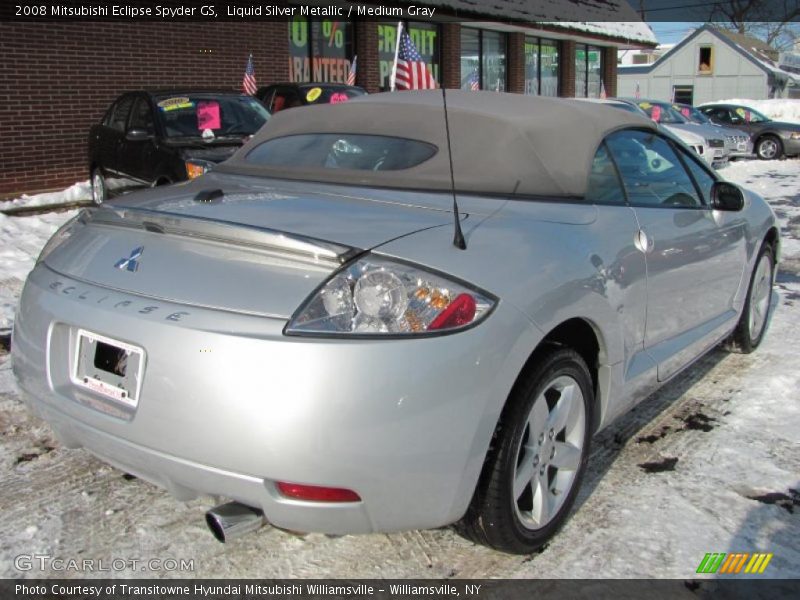 Liquid Silver Metallic / Medium Gray 2008 Mitsubishi Eclipse Spyder GS