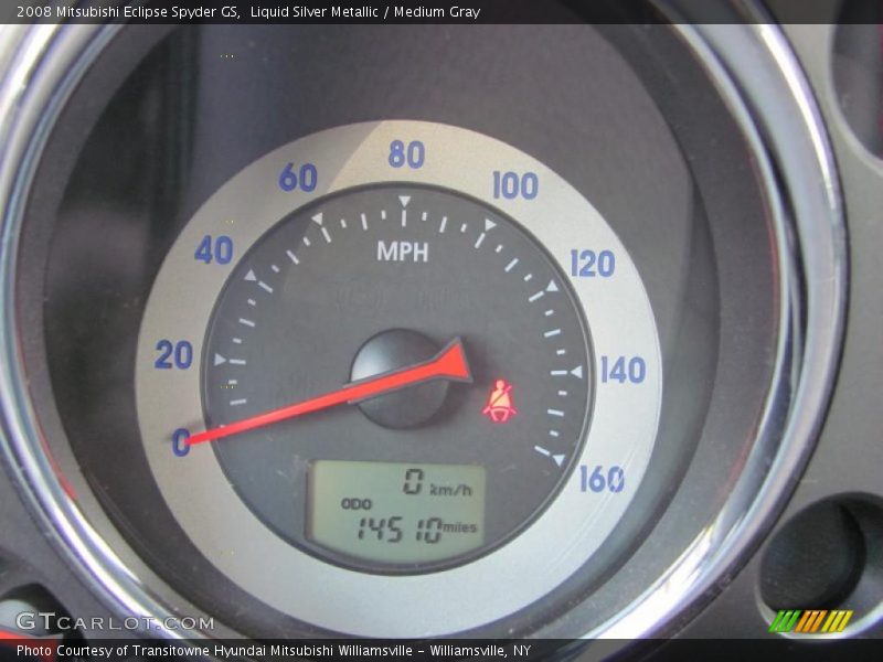 Liquid Silver Metallic / Medium Gray 2008 Mitsubishi Eclipse Spyder GS
