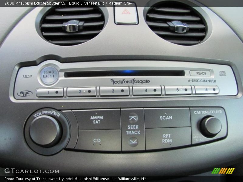 Liquid Silver Metallic / Medium Gray 2008 Mitsubishi Eclipse Spyder GS