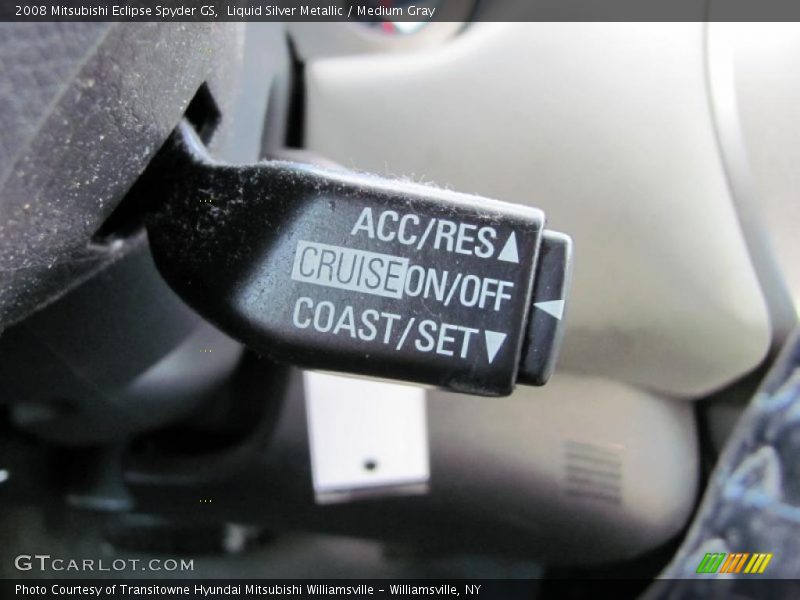 Liquid Silver Metallic / Medium Gray 2008 Mitsubishi Eclipse Spyder GS