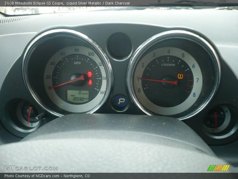 Liquid Silver Metallic / Dark Charcoal 2008 Mitsubishi Eclipse GS Coupe