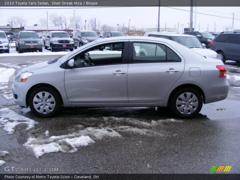 Silver Streak Mica / Bisque 2010 Toyota Yaris Sedan