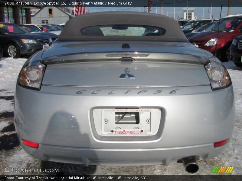 Liquid Silver Metallic / Medium Gray 2008 Mitsubishi Eclipse Spyder GS