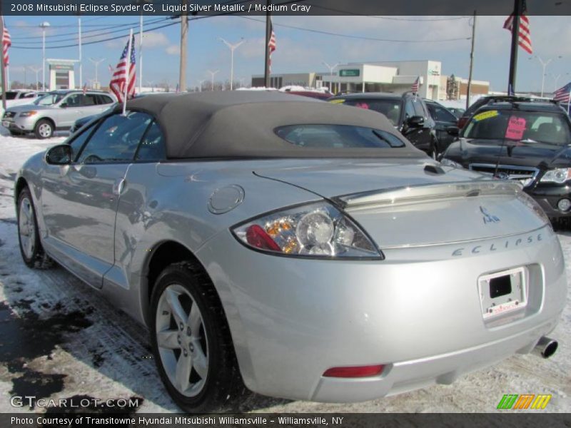Liquid Silver Metallic / Medium Gray 2008 Mitsubishi Eclipse Spyder GS