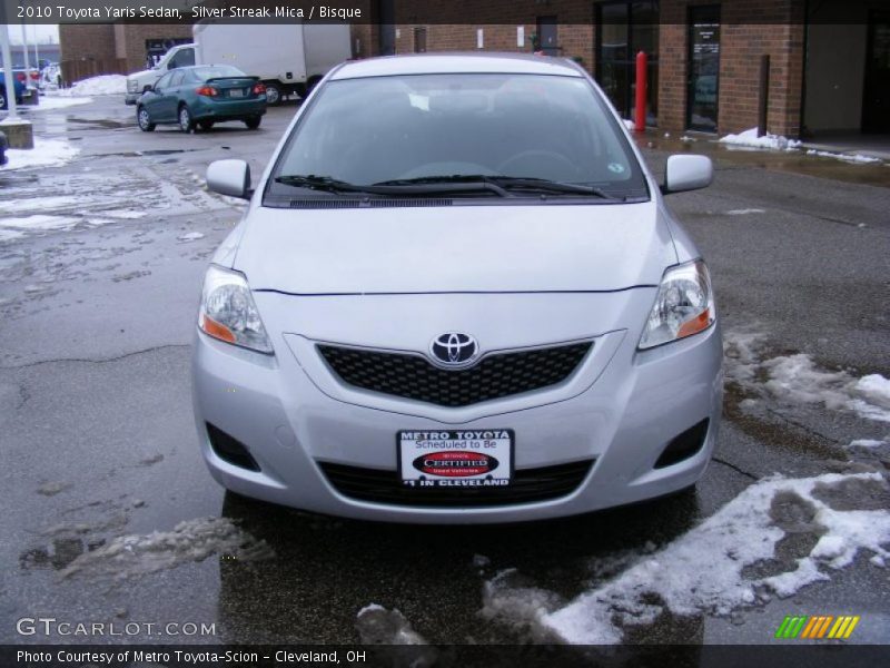 Silver Streak Mica / Bisque 2010 Toyota Yaris Sedan