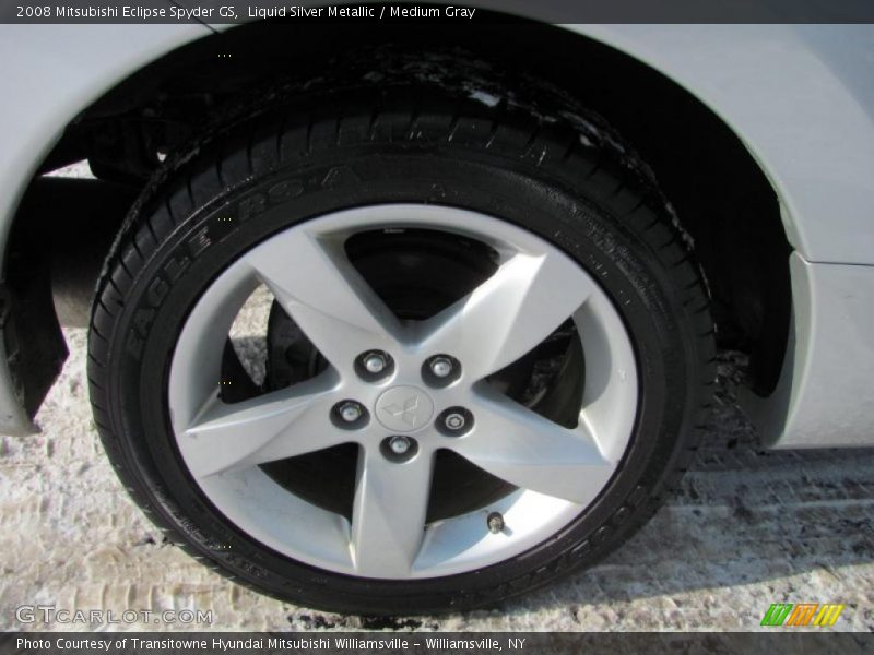Liquid Silver Metallic / Medium Gray 2008 Mitsubishi Eclipse Spyder GS