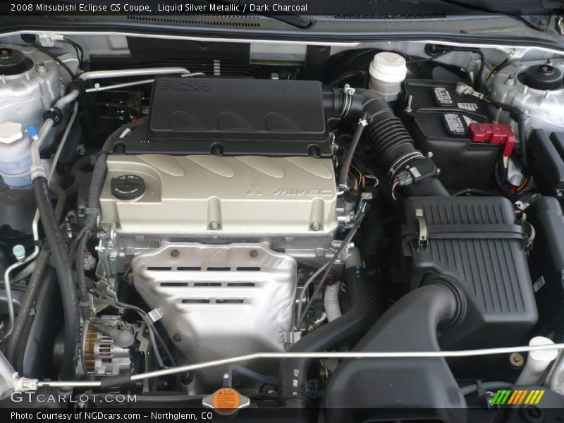 Liquid Silver Metallic / Dark Charcoal 2008 Mitsubishi Eclipse GS Coupe