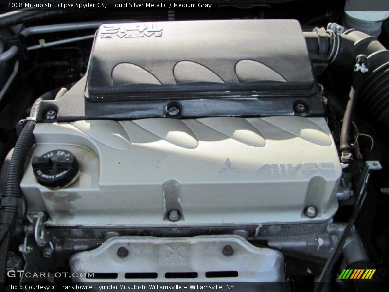 Liquid Silver Metallic / Medium Gray 2008 Mitsubishi Eclipse Spyder GS