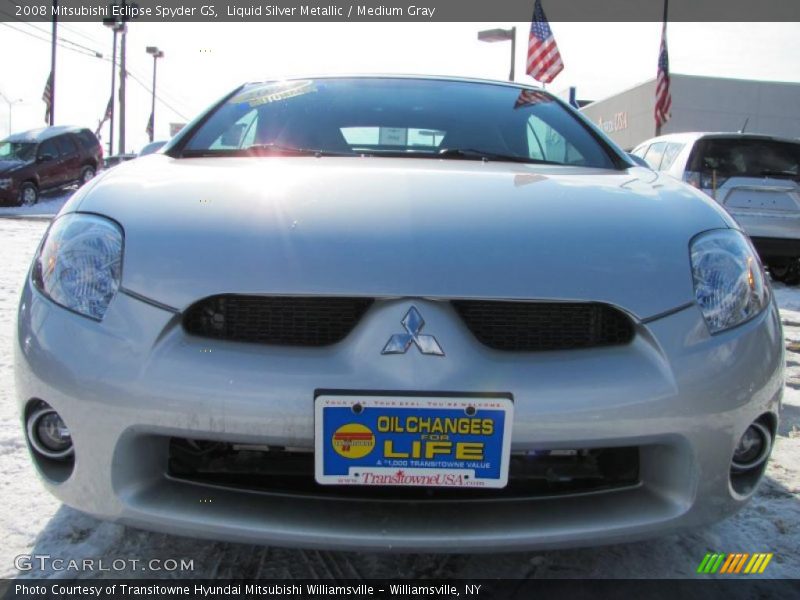 Liquid Silver Metallic / Medium Gray 2008 Mitsubishi Eclipse Spyder GS
