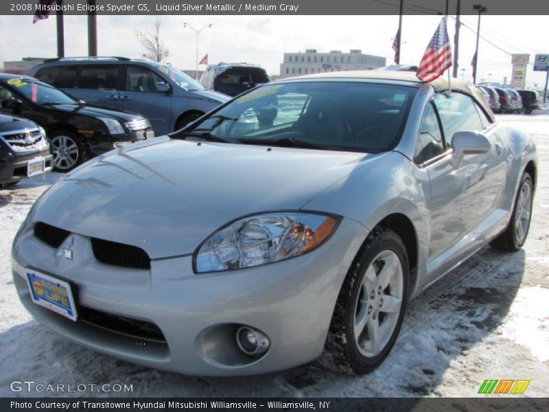 Liquid Silver Metallic / Medium Gray 2008 Mitsubishi Eclipse Spyder GS