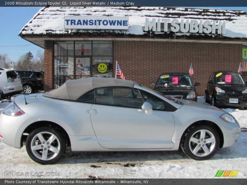 Liquid Silver Metallic / Medium Gray 2008 Mitsubishi Eclipse Spyder GS