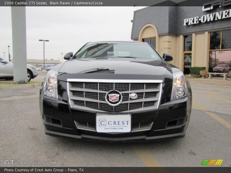 Black Raven / Cashmere/Cocoa 2008 Cadillac CTS Sedan