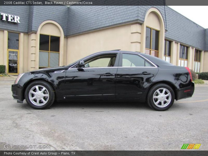 Black Raven / Cashmere/Cocoa 2008 Cadillac CTS Sedan