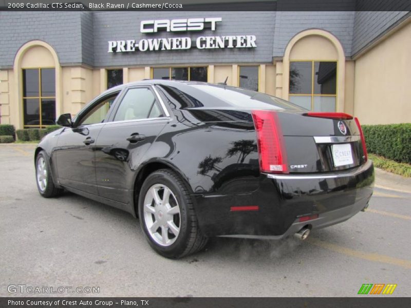 Black Raven / Cashmere/Cocoa 2008 Cadillac CTS Sedan