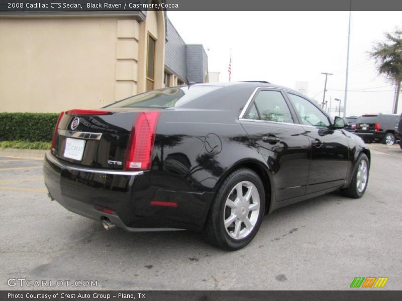 Black Raven / Cashmere/Cocoa 2008 Cadillac CTS Sedan