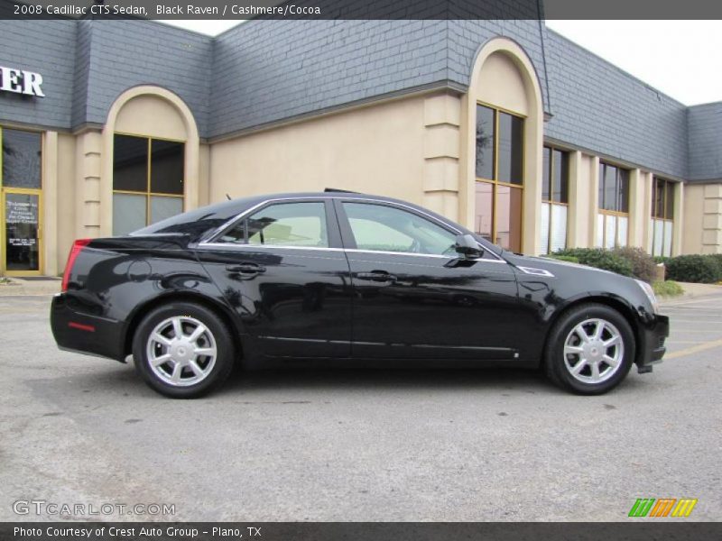 Black Raven / Cashmere/Cocoa 2008 Cadillac CTS Sedan
