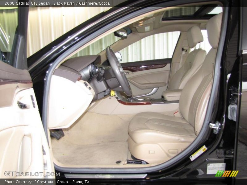 Black Raven / Cashmere/Cocoa 2008 Cadillac CTS Sedan