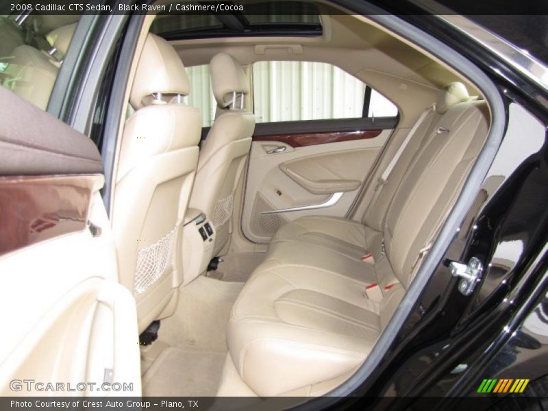Black Raven / Cashmere/Cocoa 2008 Cadillac CTS Sedan