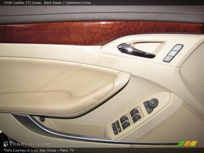 Black Raven / Cashmere/Cocoa 2008 Cadillac CTS Sedan