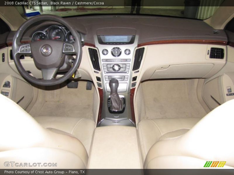 Black Raven / Cashmere/Cocoa 2008 Cadillac CTS Sedan
