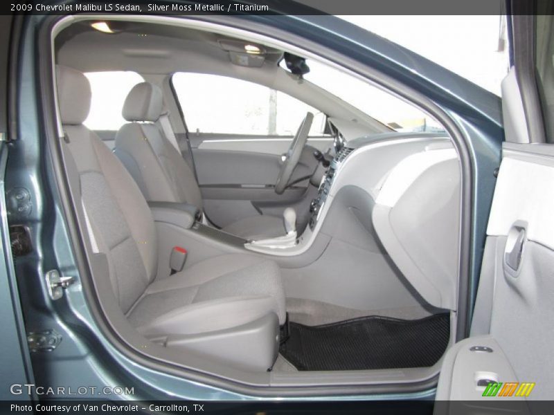 Silver Moss Metallic / Titanium 2009 Chevrolet Malibu LS Sedan