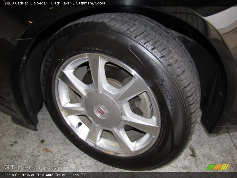 Black Raven / Cashmere/Cocoa 2008 Cadillac CTS Sedan