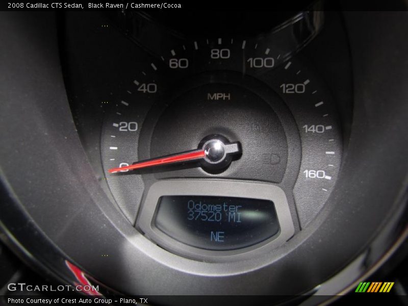 Black Raven / Cashmere/Cocoa 2008 Cadillac CTS Sedan