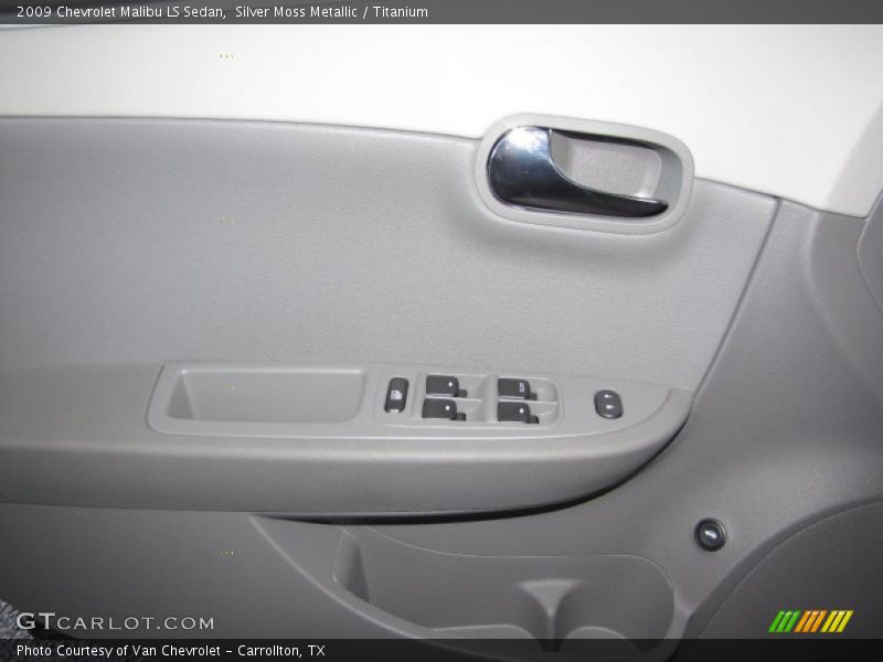 Silver Moss Metallic / Titanium 2009 Chevrolet Malibu LS Sedan
