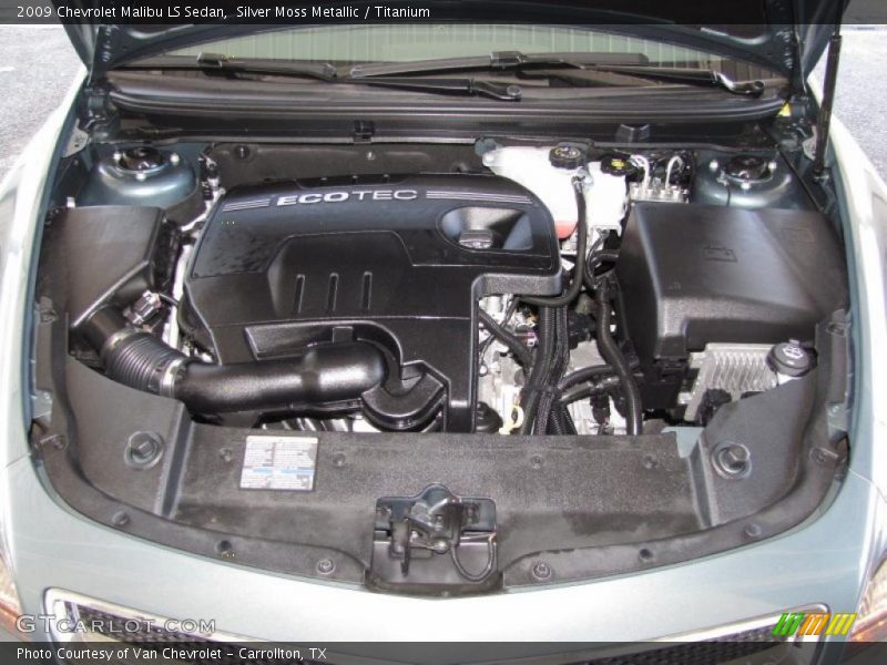 Silver Moss Metallic / Titanium 2009 Chevrolet Malibu LS Sedan